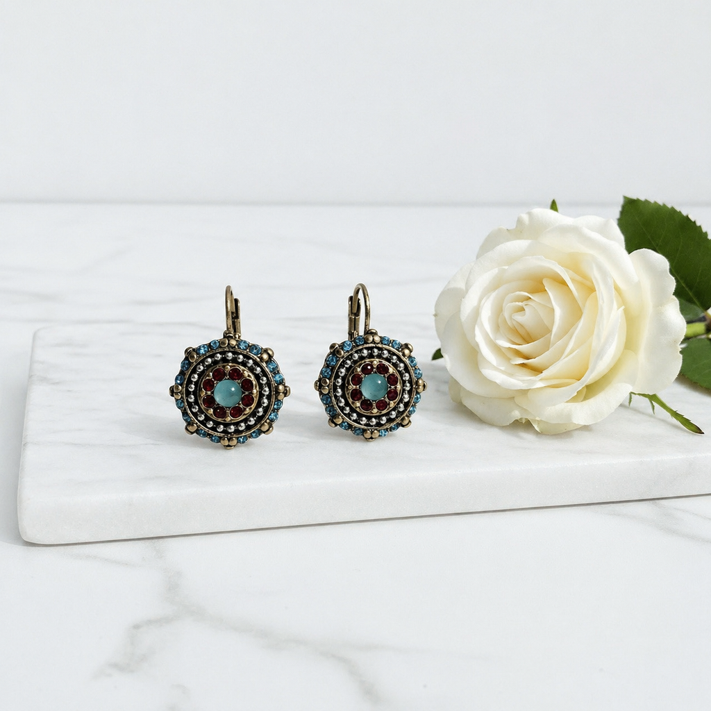 Vintage dream gemmed earrings