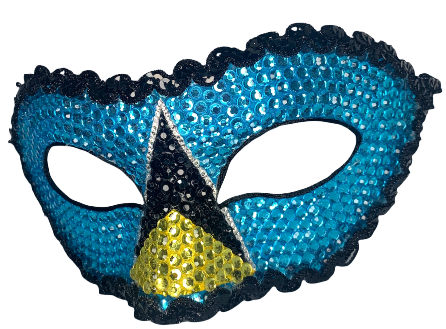 Saint Lucia Mask Flag Crystal Rhinestone Masquerade Mask