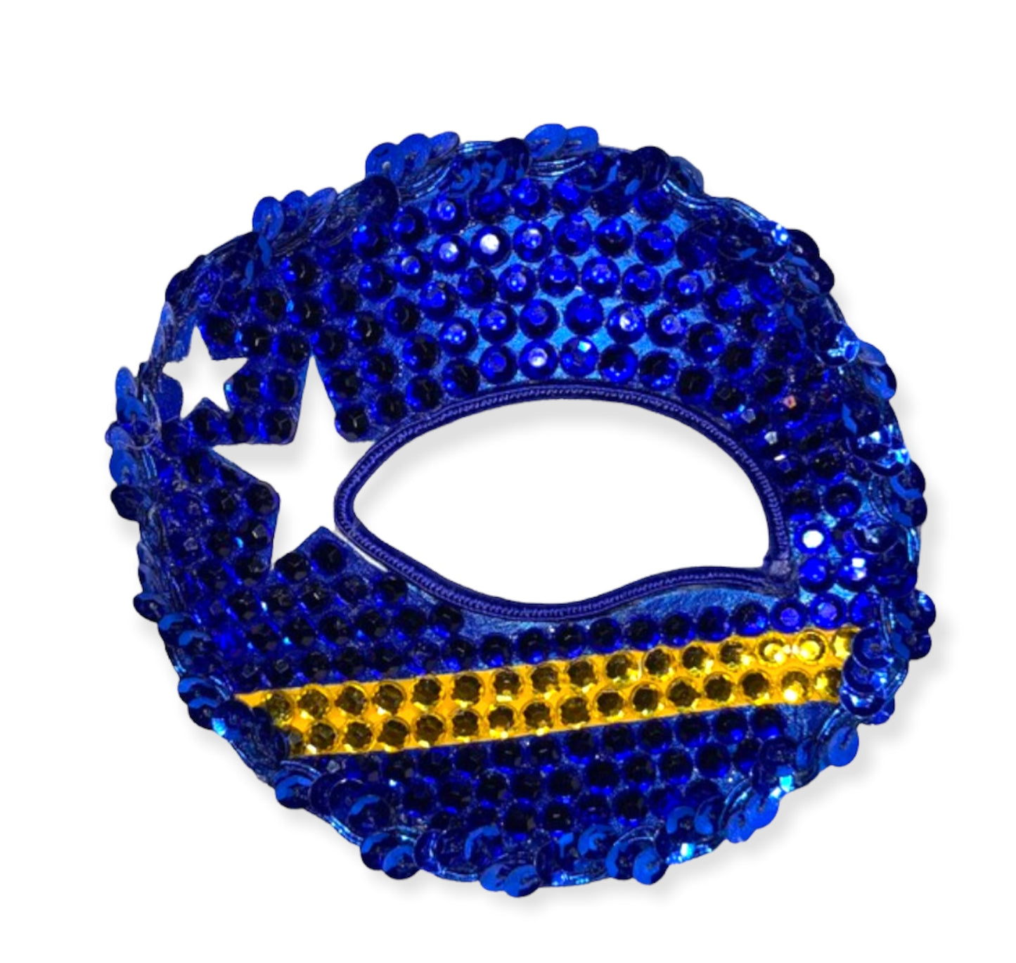 Curacao Eye Patch Mask with rhinestones