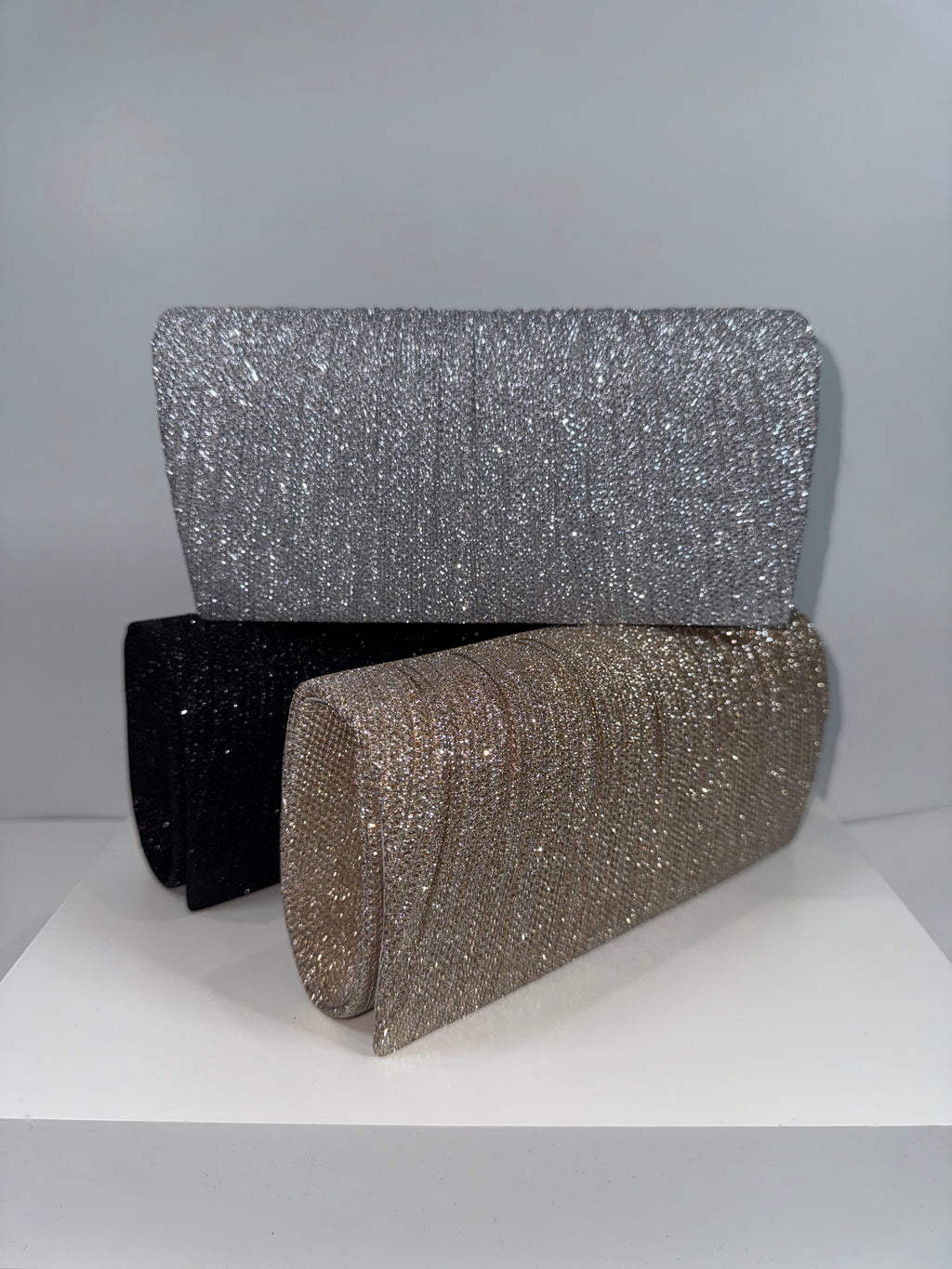 Gilded Glamour | Shimmery Handheld Clutch Purse