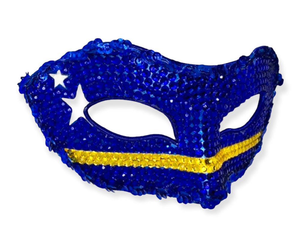 Rhinestone Half Mask - Curaçao
