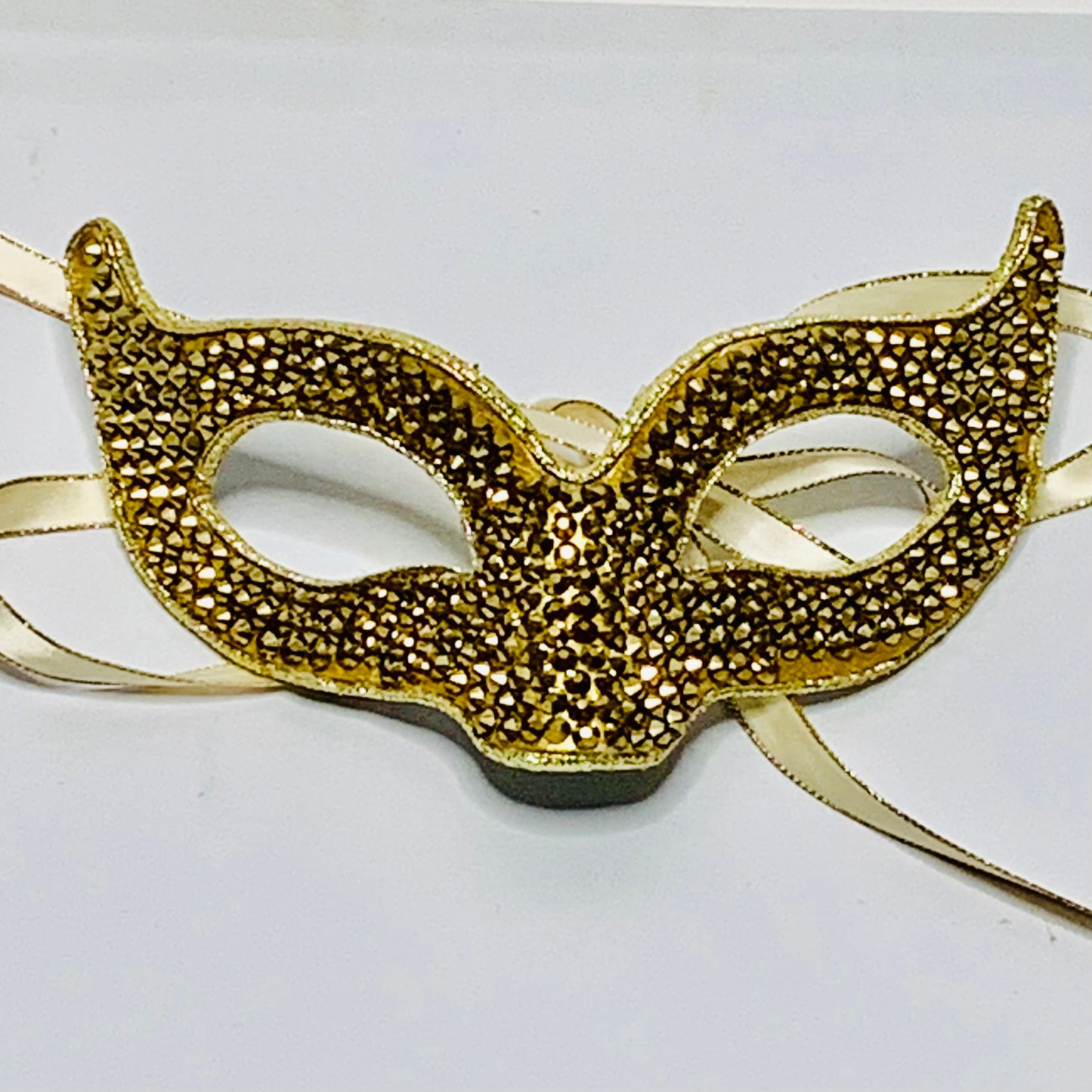 Cat Eye Custom Made Crystal Rhinestones Masquerade Mask Hand stoned and designed