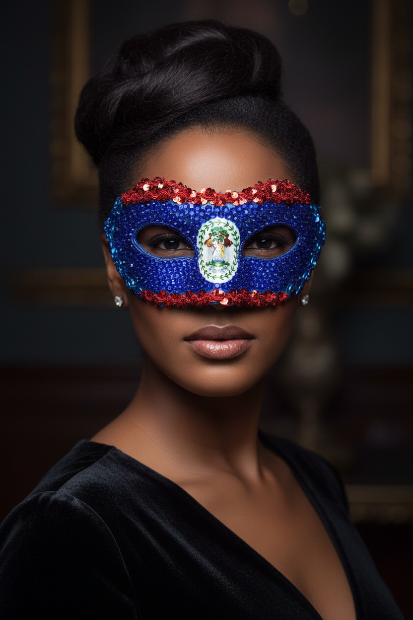 Belize Mask on Model