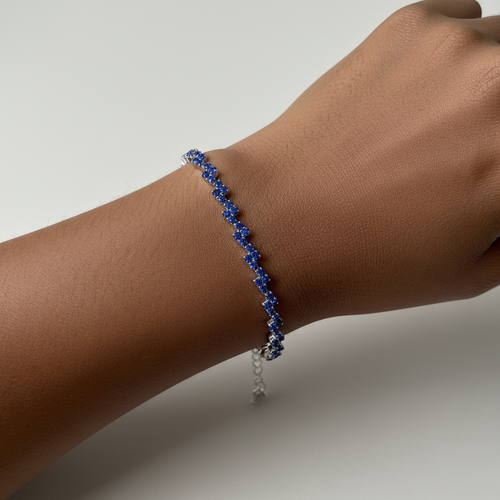 Blue Bracelet Wrist Shot