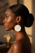 Cork Earring Profile - Black Woman
