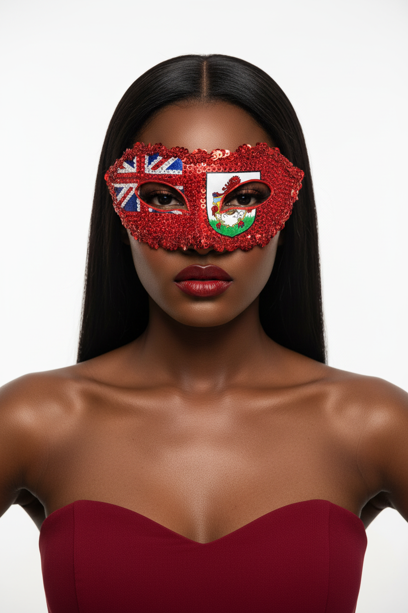 Deep Ebony Model - Bermuda Mask
