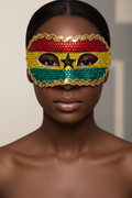 Ghana Flag Mask - Face and Shoulders