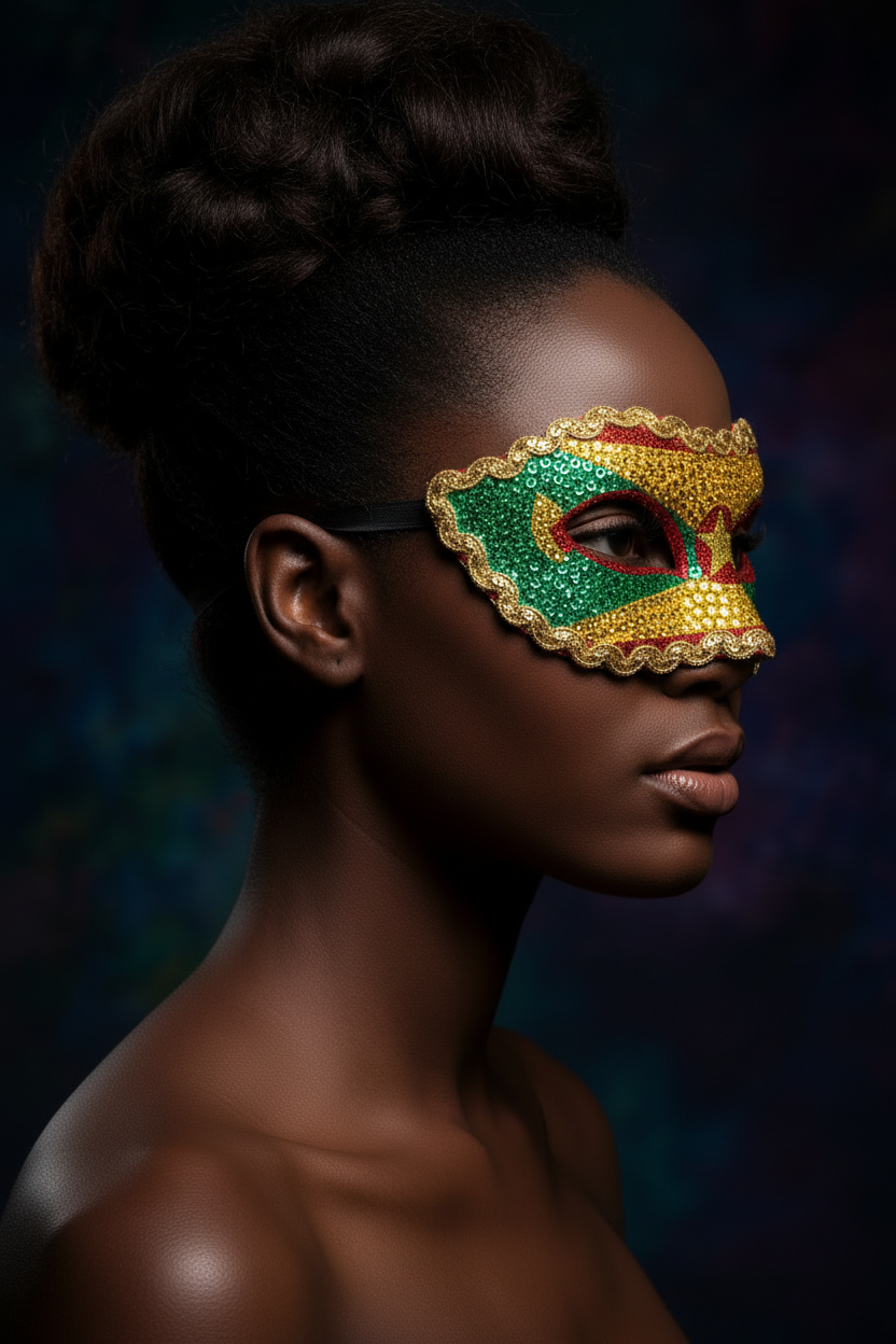 Grenada Mask — Side Profile