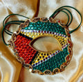 Guyana Eye Patch Mask - Handcrafted Rhinestone Masquerade Eye Patch