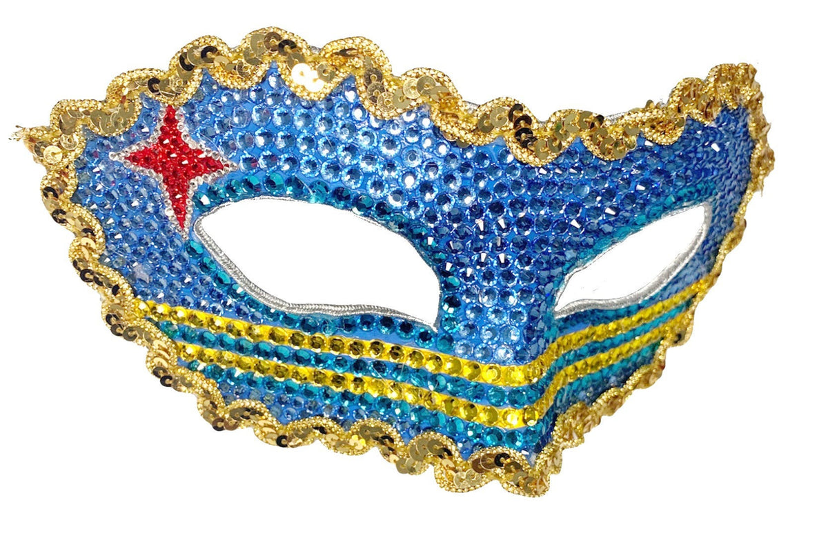 Rhinestone Half Mask - ARUBA