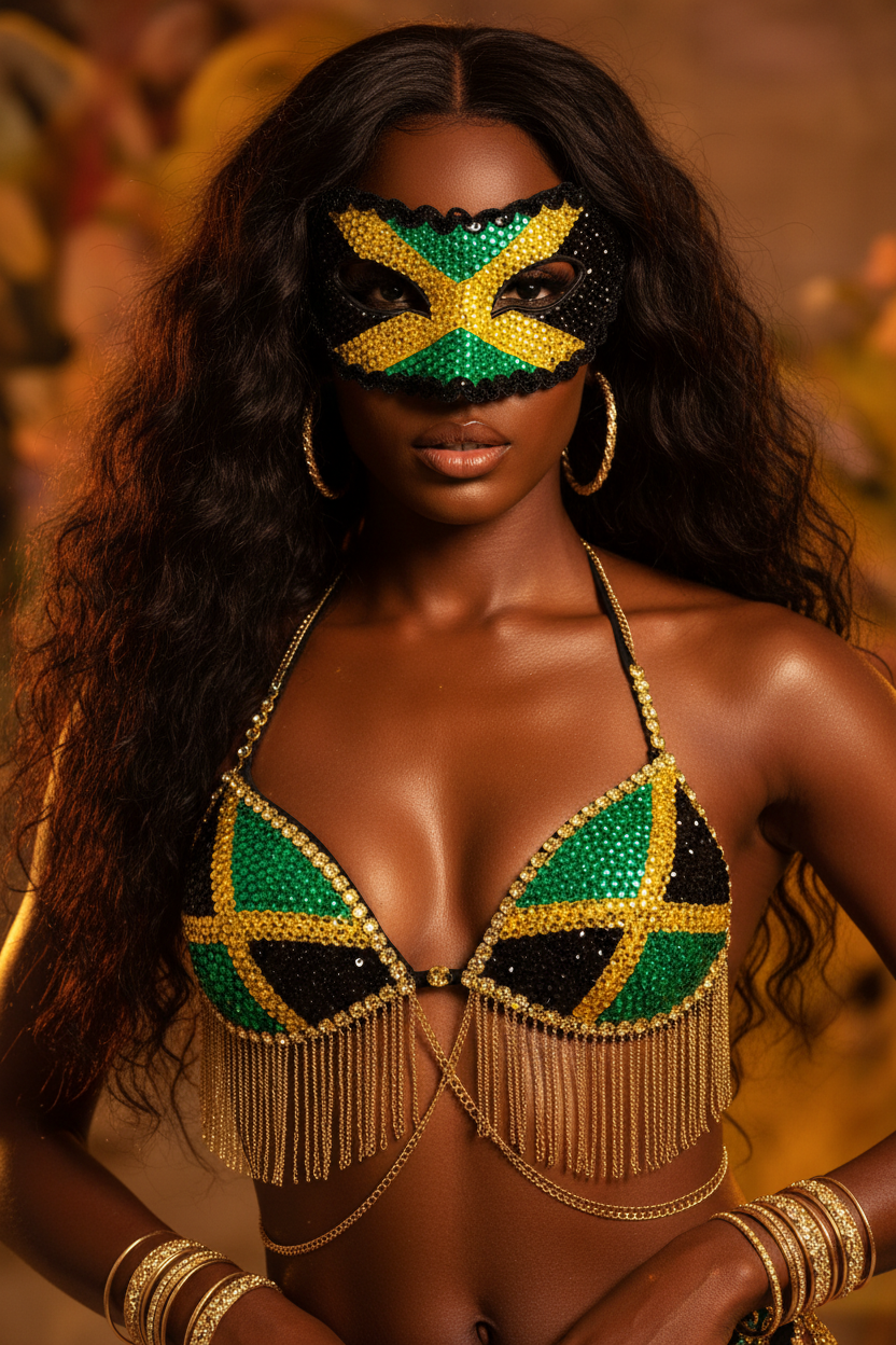 Jamaica Mask - Full Carnival Costume