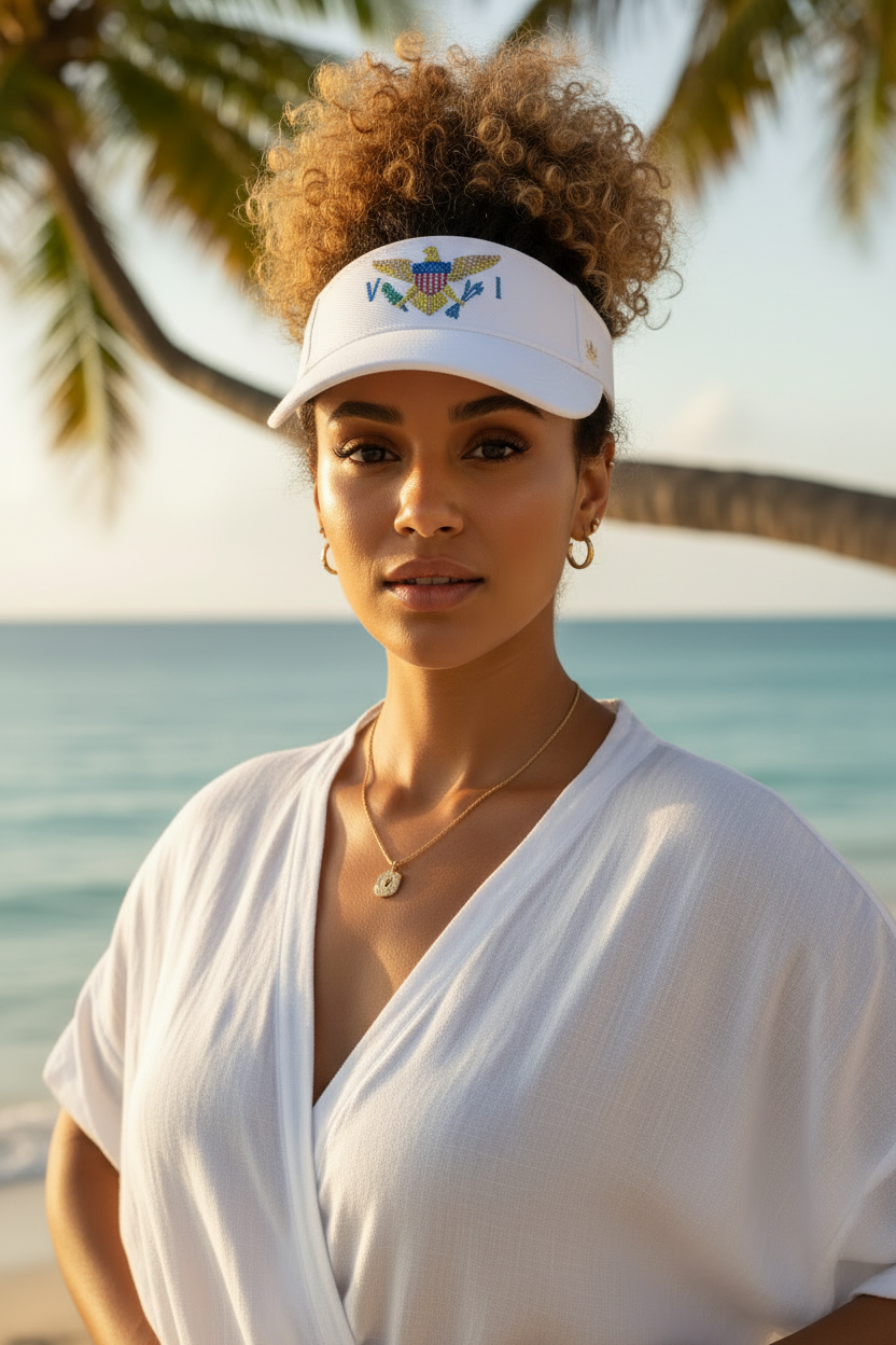 Straight Forward Chest-Up USVI Visor Shot