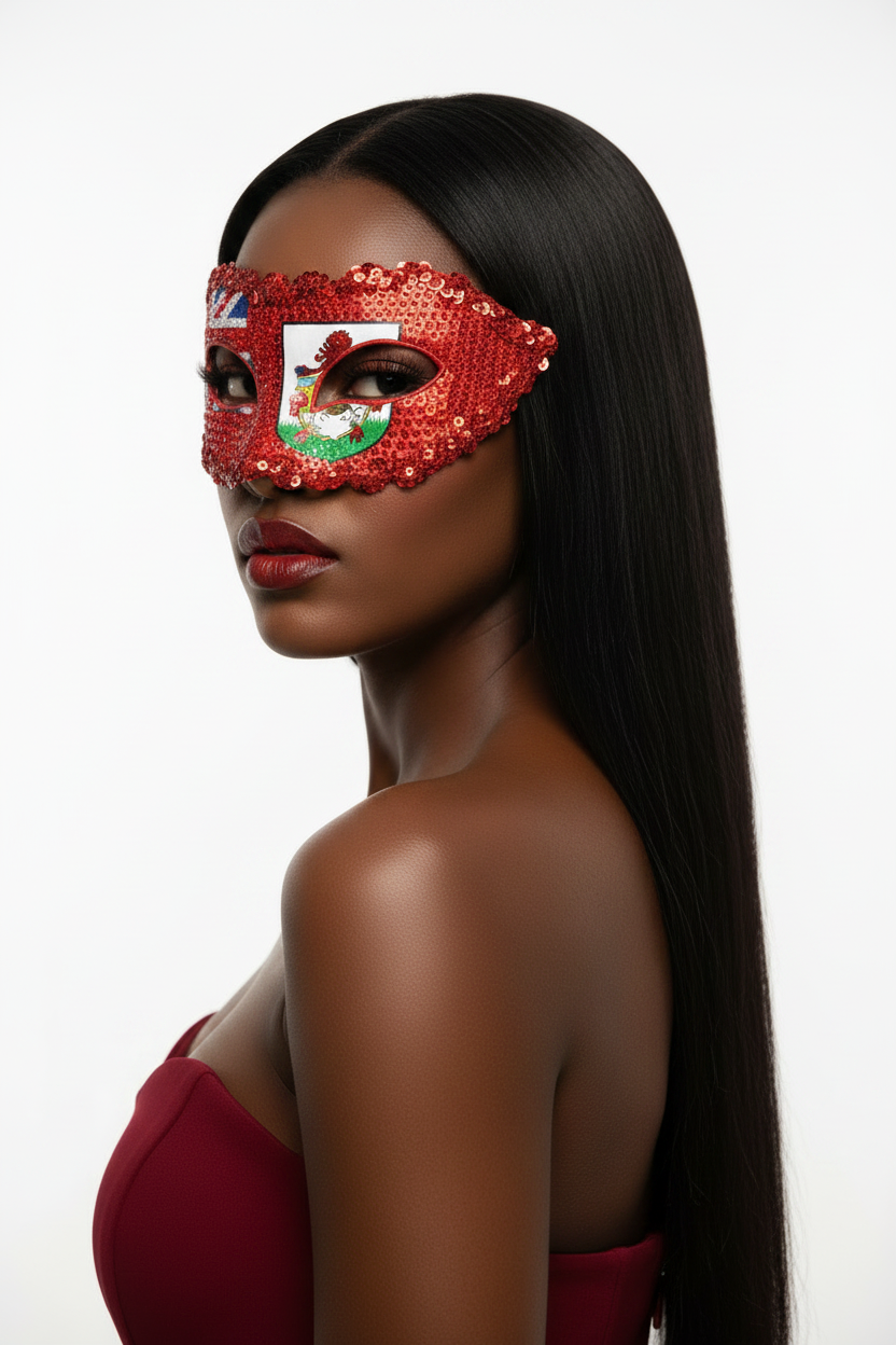 Three-Quarter Over Shoulder - Bermuda Mask