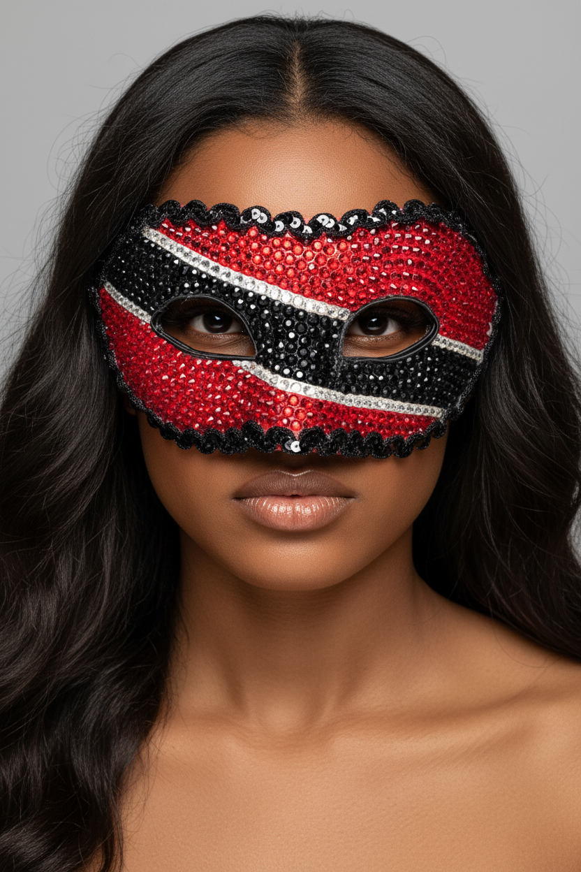 Trinidad Flag Mask - Dougla Woman