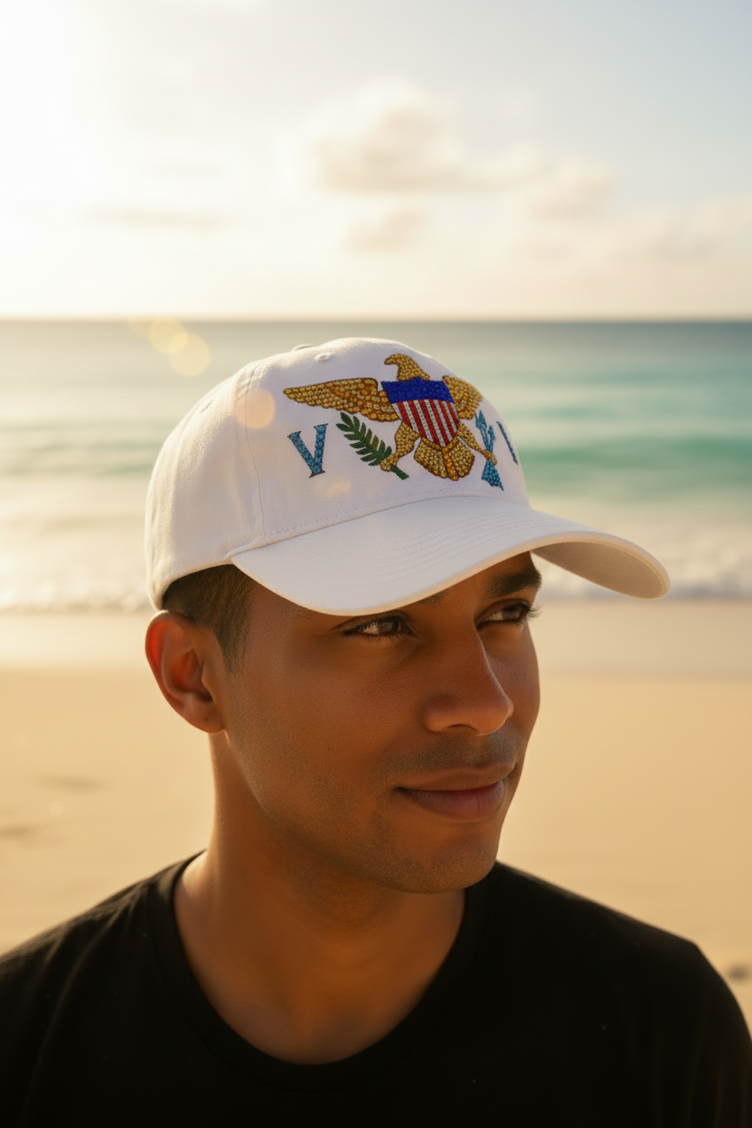 USVI Cap - Side Angle Lifestyle Shot