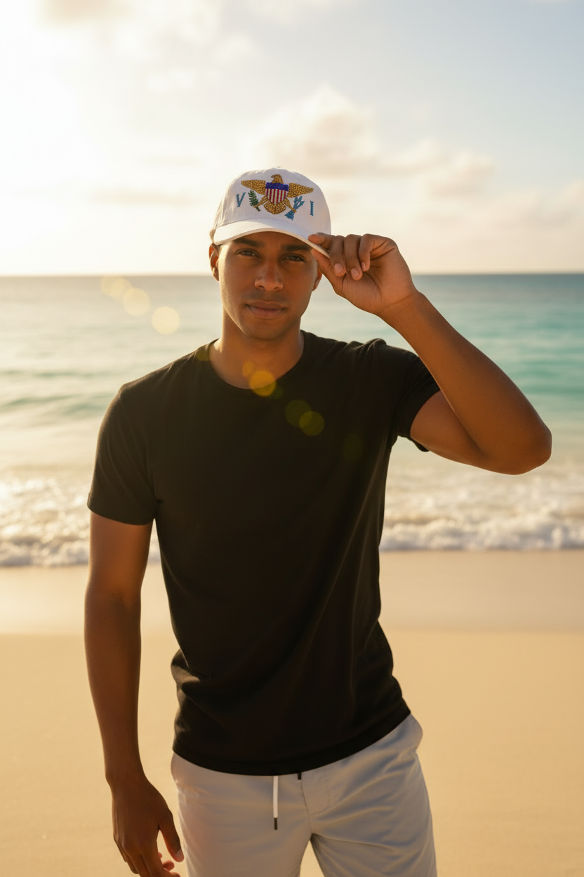 USVI Cap - Swagger Brim Touch Movement Shot
