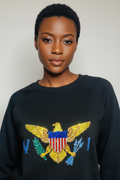 USVI Sweatshirt - Close-Up Model Shot